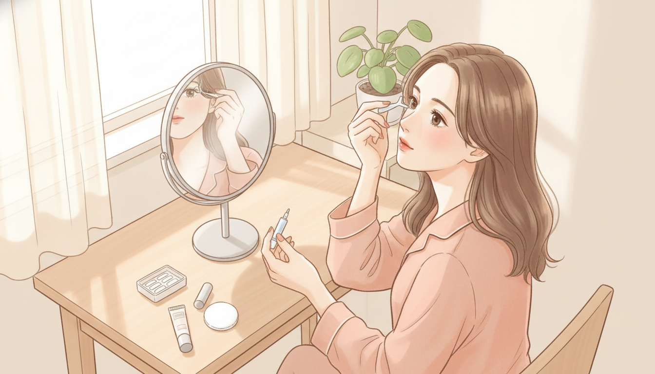 自分で二重を作る方法と手順