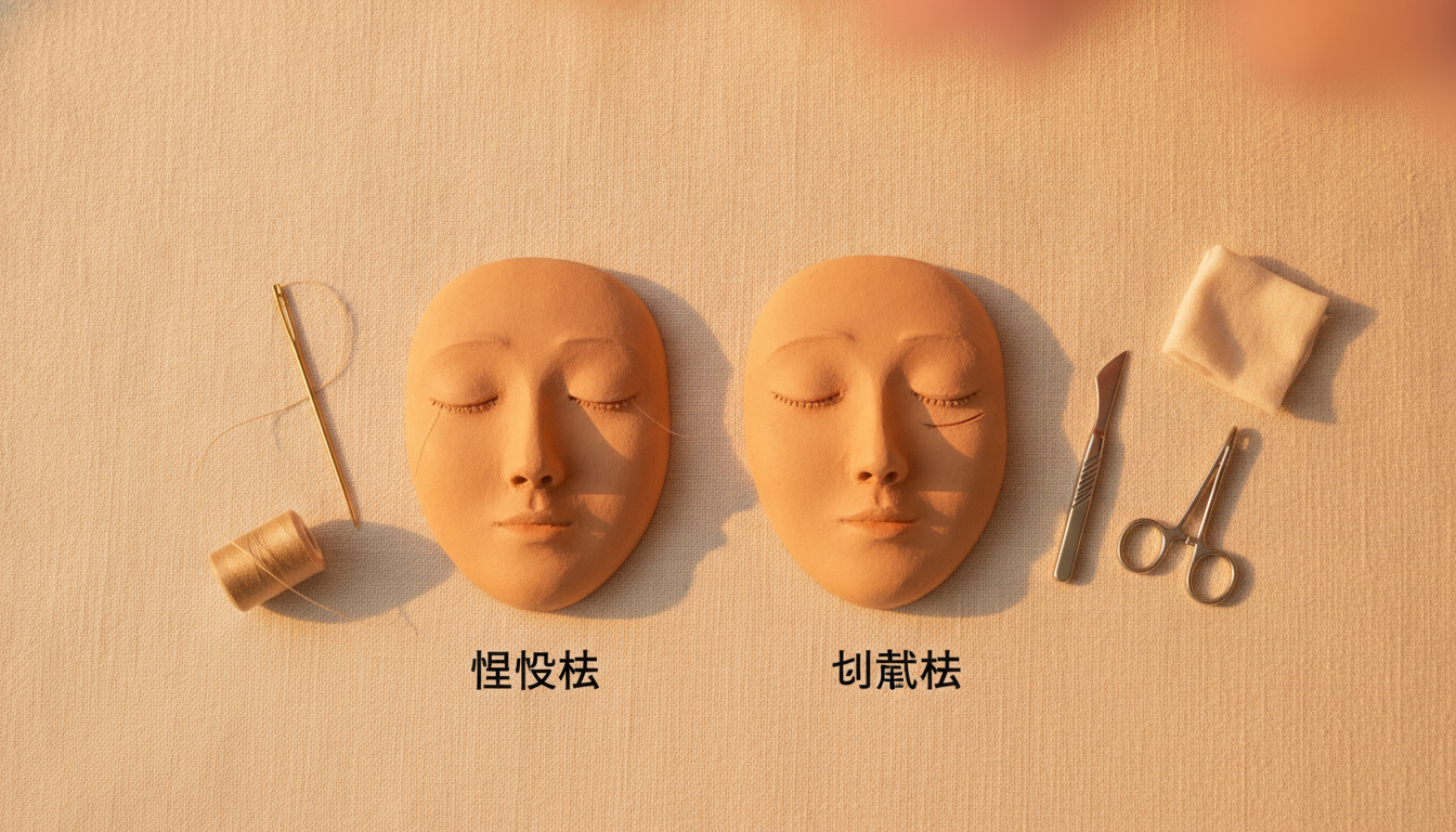 埋没法と切開法の違いを比較