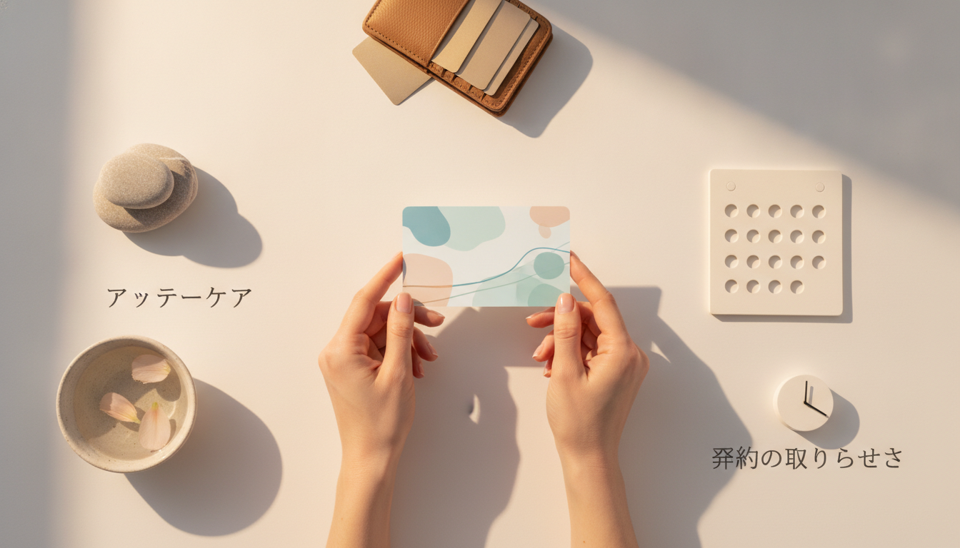 支払い方法・予約の取りやすさ・アフターケア